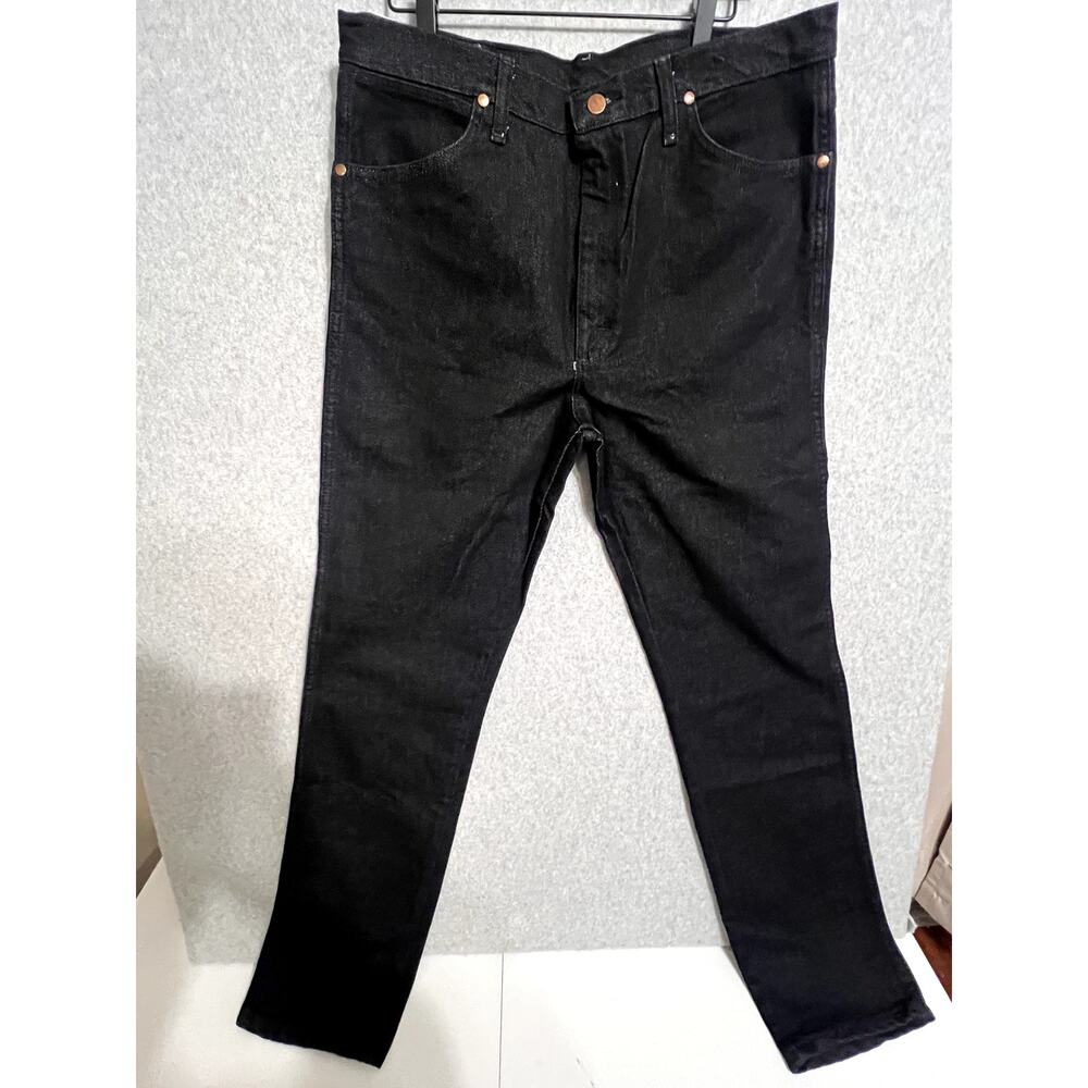 Wrangler Mens Black Cowboy Cut 938BLK 36X36 - Picture 2 of 5